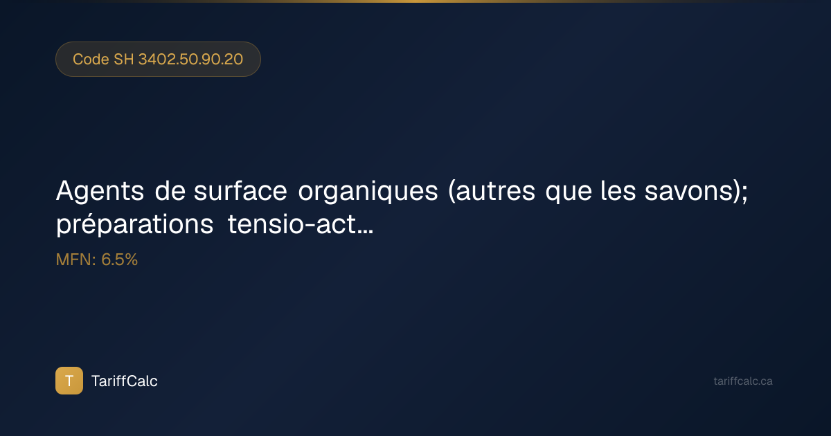 Code SH 3402.50.90.20 : Préparations de nettoyage pour vitres | Droit 6 ...